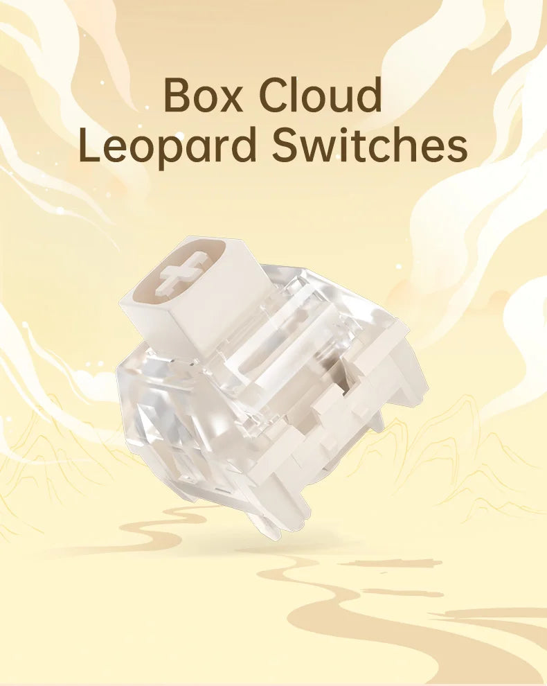 Kailh BOX Cloud Leopard Keyboard Switch Mechanical Keyboard 5pins Clicky Switch for DIY Gaming