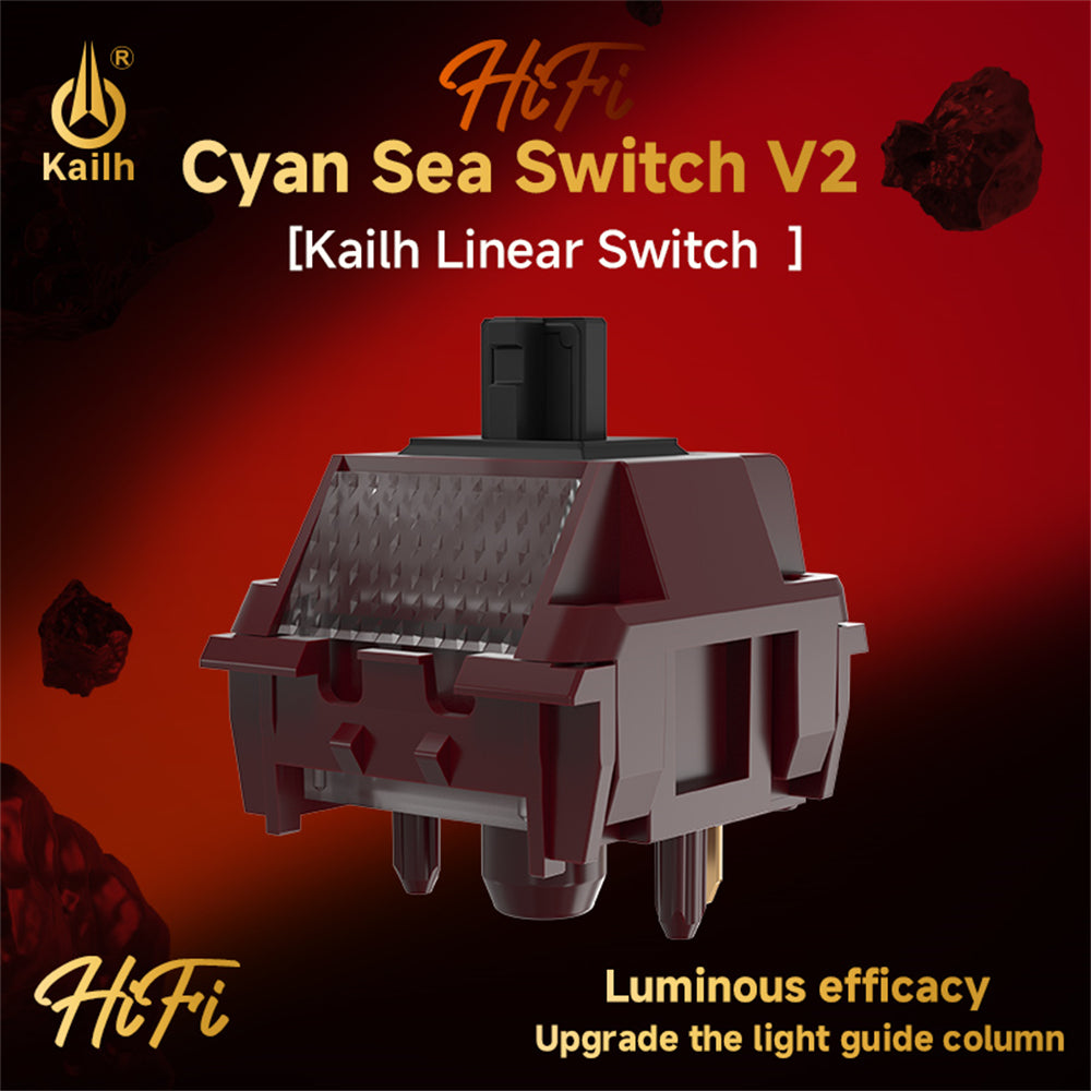 Kailh Cran Sea Keyboard Switch V2 EWEADN Customized MX Linear Quick Trigger 42g Lightweight Mechanical Keyboard Switch