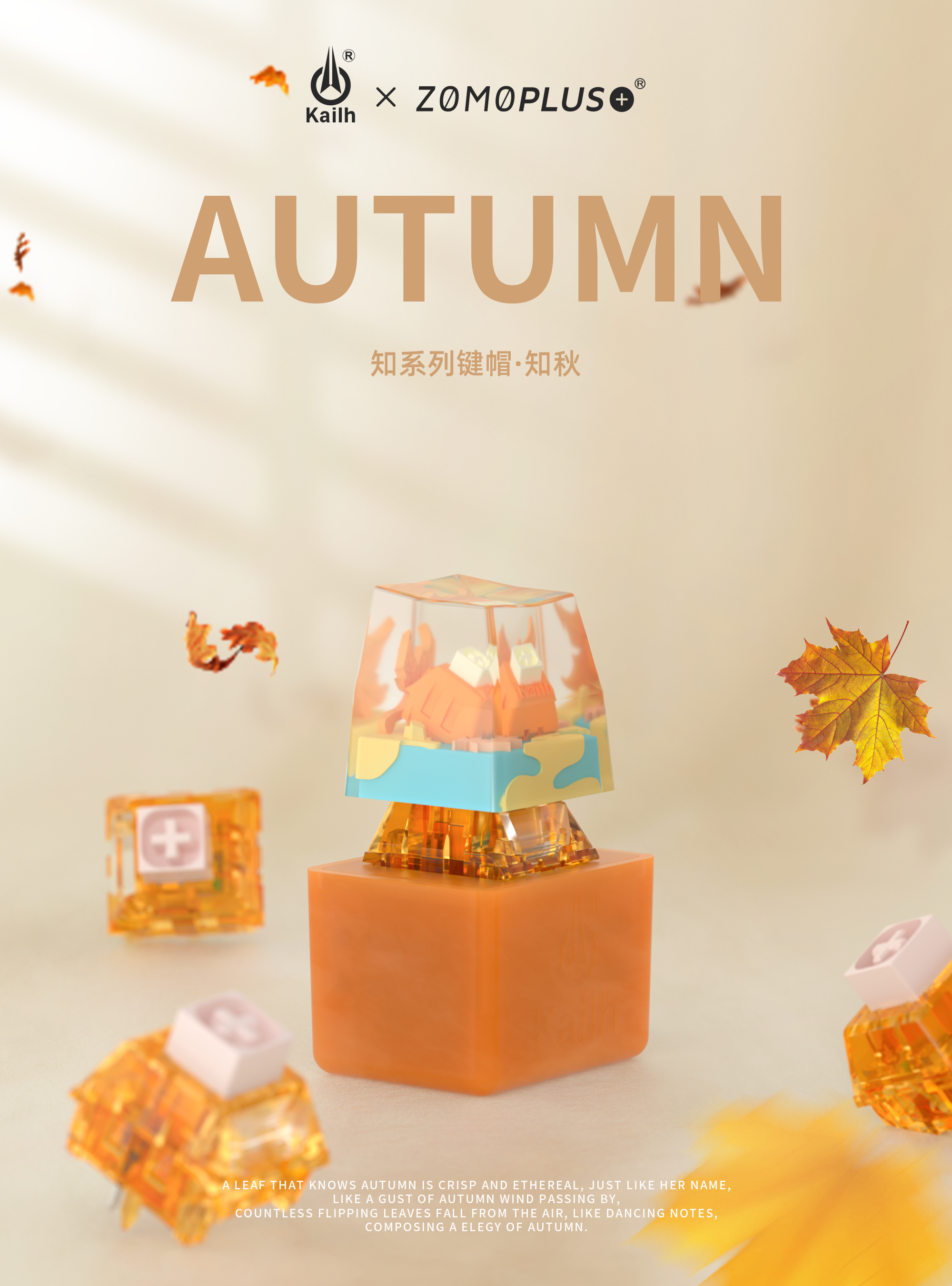 Kailh ZOMOPLUS Keycap The Limited Knowledge Series of Four Seasons Spring Summer Autumn Winter Keycap